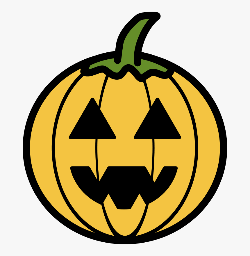 Cute Pumpkin Clip Art - Simple Cartoon Jack O Lanterns, HD Png Download, Free Download