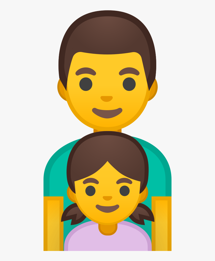 Family Man Girl Icon - Family Emoji Png, Transparent Png, Free Download