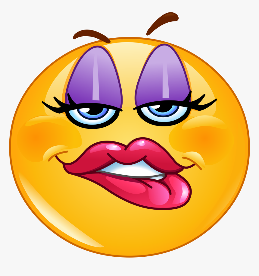 Girl Emoji Decal - Sexy Lip Biting Emoji, HD Png Download, Free Download