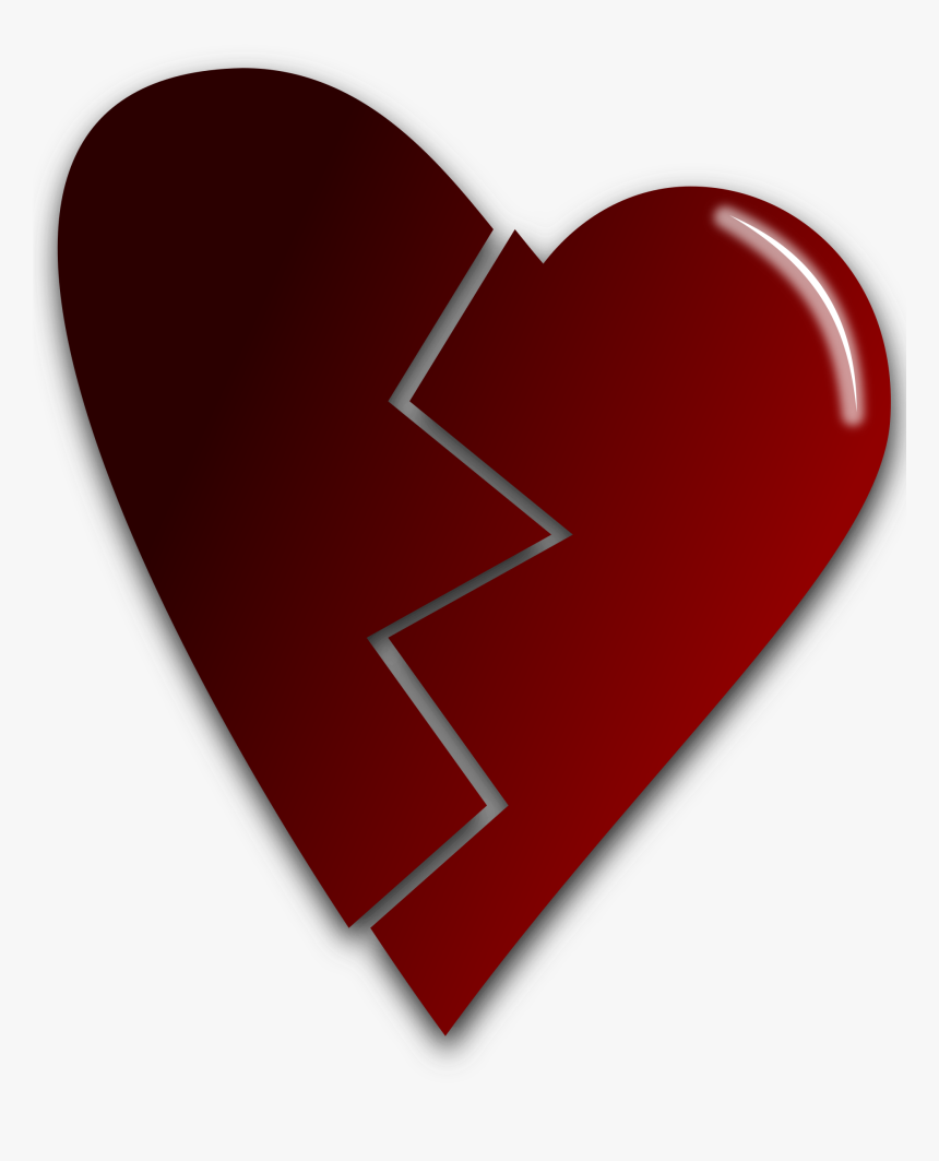 Clipart - Broken Heart Art Transparent, HD Png Download, Free Download