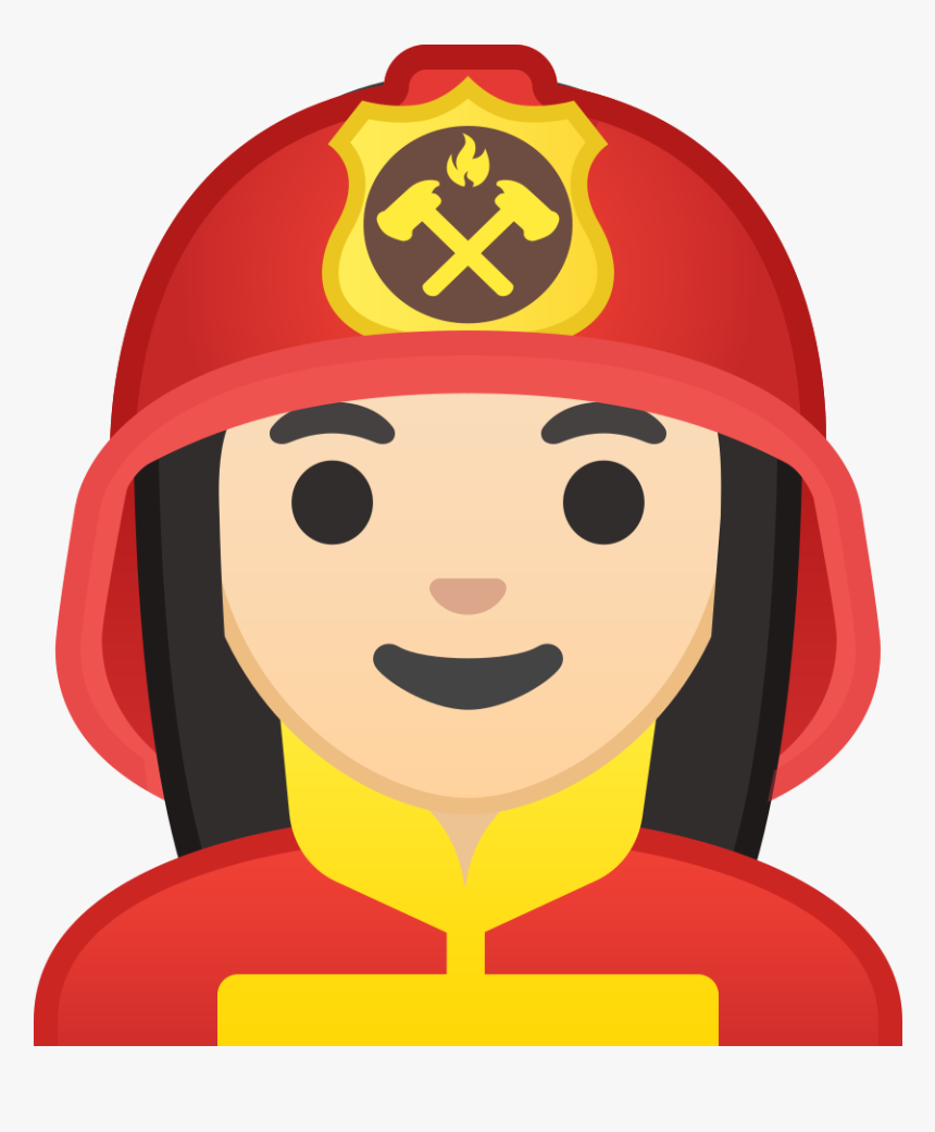 Woman Firefighter Png - Firefighter Emoji Png, Transparent Png, Free Download