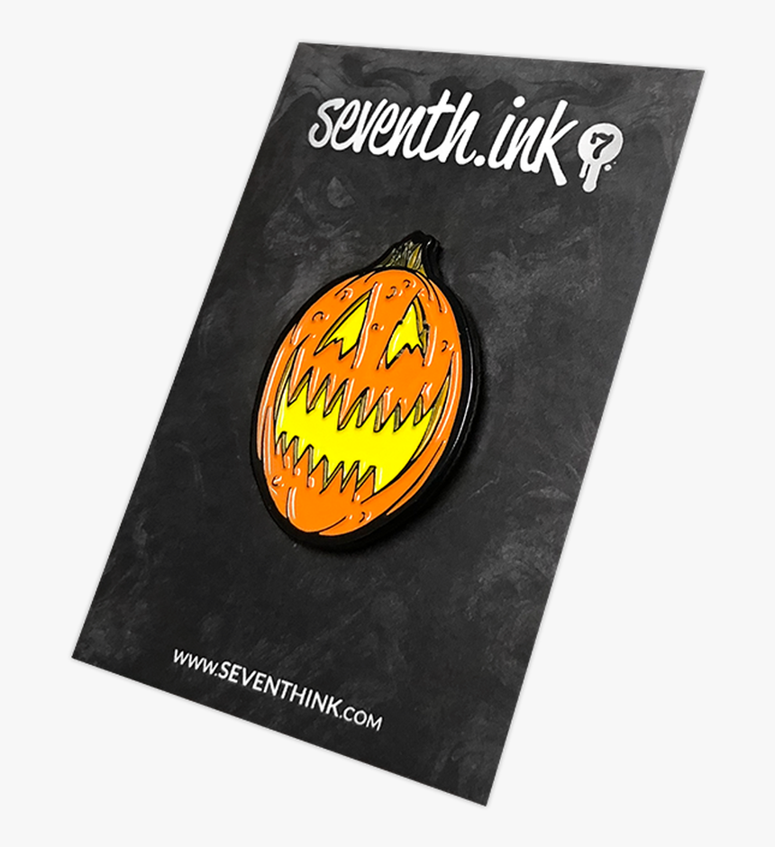 Scary Jack O Lantern Enamel Pin - Graphic Design, HD Png Download, Free Download