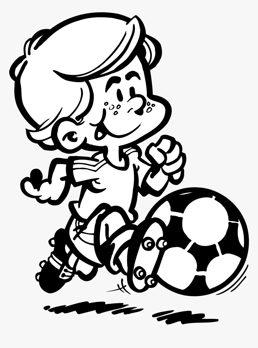 Draw Cartoon Soccer Player, HD Png Download, Free Download