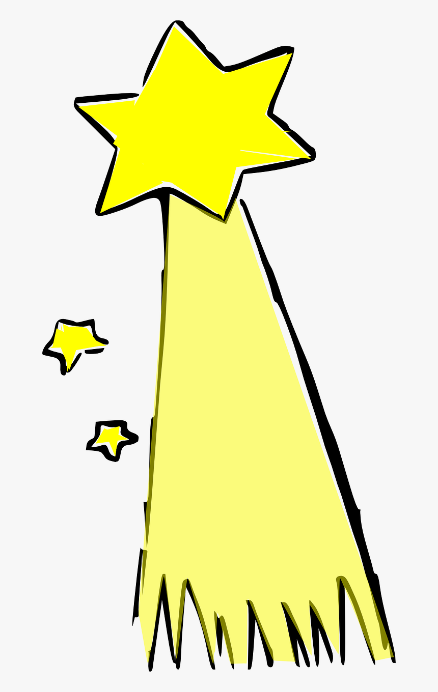 Shooting Star Comet Star Free Picture - Shooting Star Clip Art, HD Png Download, Free Download