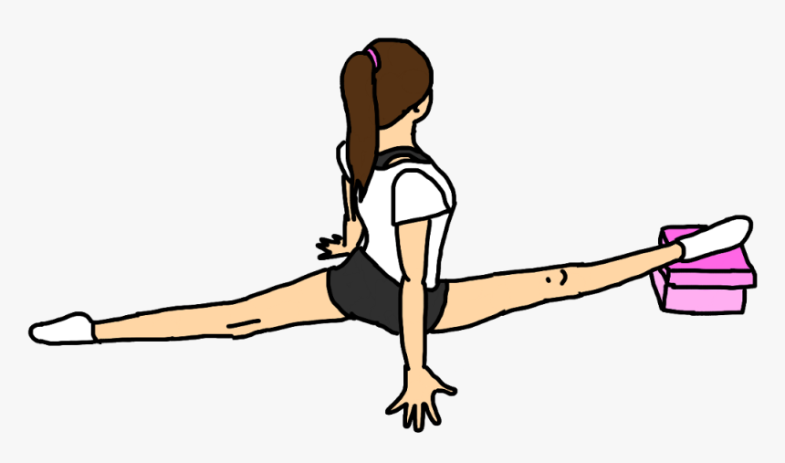Acro Acrobatics Gym Twine Split Gymnastics Sport Acroba - Kids Split Exercise Clipart, HD Png Download, Free Download