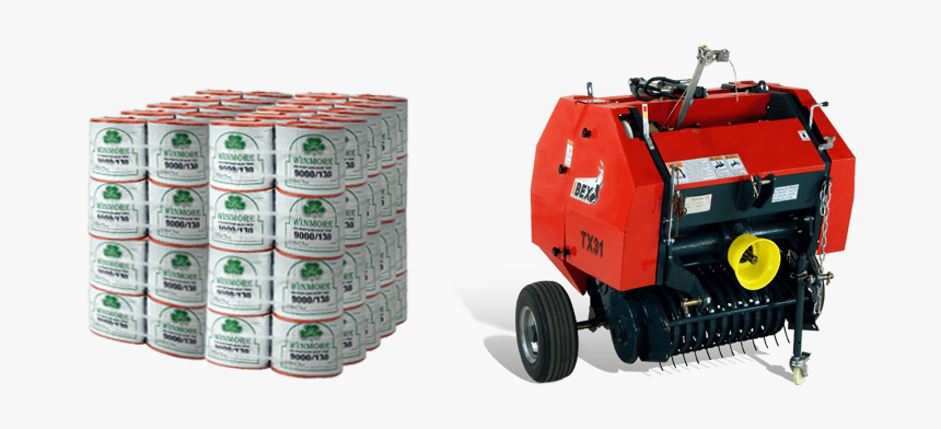Budget Pine Straw Package With Ibex Twine Round Baler - Baler, HD Png Download, Free Download
