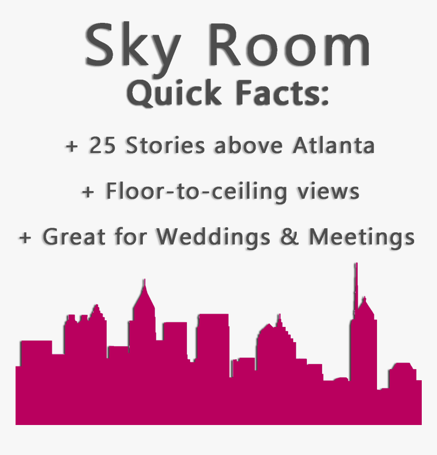 Skyroom Atlanta - Skyline, HD Png Download, Free Download