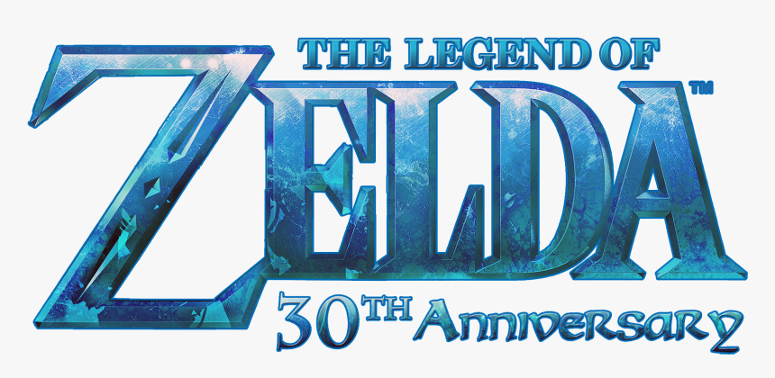 [revision] Zelda 30th Anniversary Logo V2 - Electric Blue, HD Png Download, Free Download