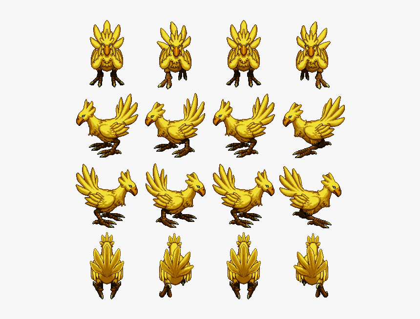 Chocobo Sprite Rpg Maker , Png Download - Png Sprite Rpg Maker, Transparent Png, Free Download