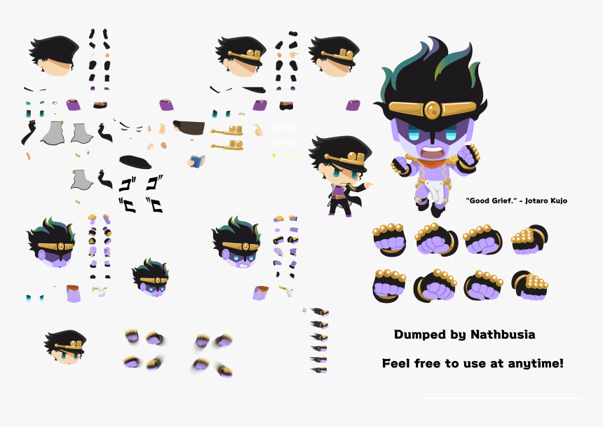 Jotaro Kujo & Star Platinum - Jotaro Pitter Patter Pop, HD Png Download, Free Download