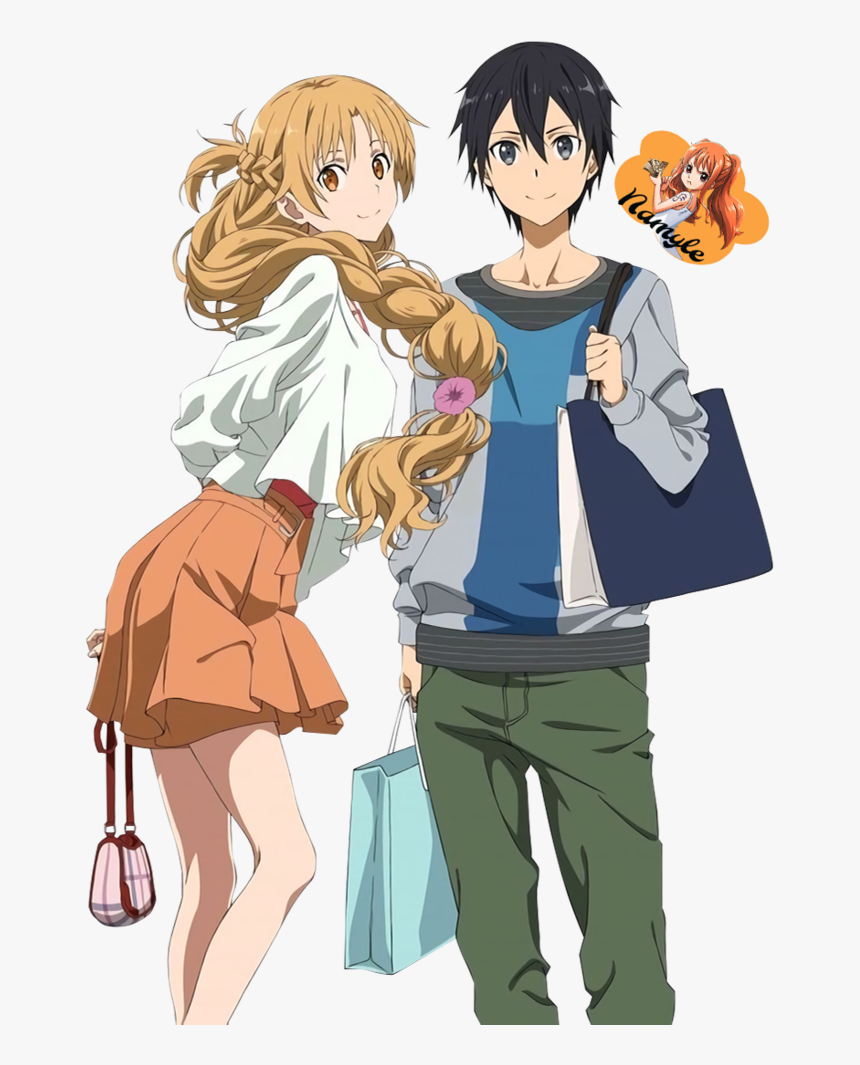 Kirito And Asuna - Kirito Et Asuna Couple, HD Png Download, Free Download