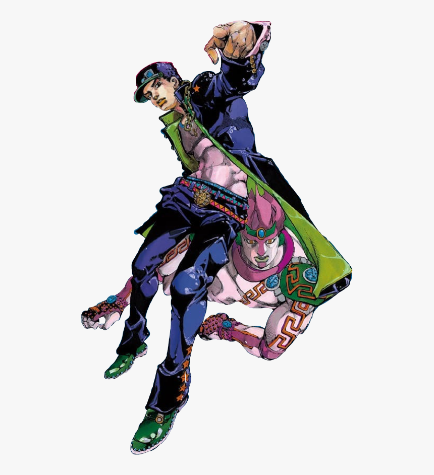 Jotaro And Star Platinum - ジョジョ の 奇妙 な 冒険 展, HD Png Download, Free Download