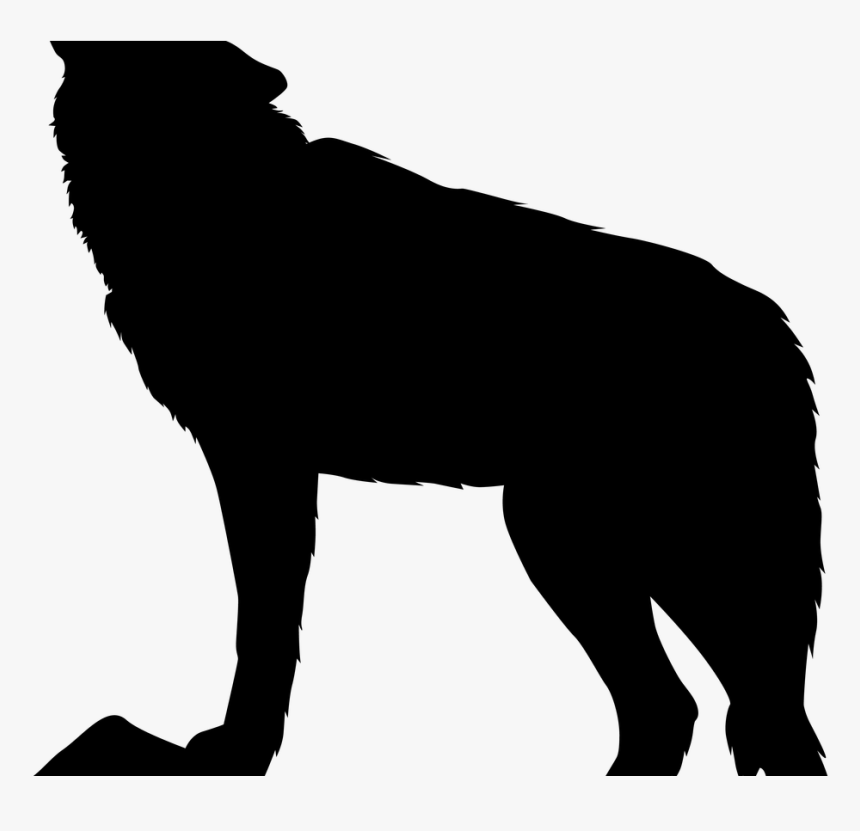Howling Wolf Silhouette Png Clip Art Image Gallery - Howling Wolf Black Png, Transparent Png, Free Download