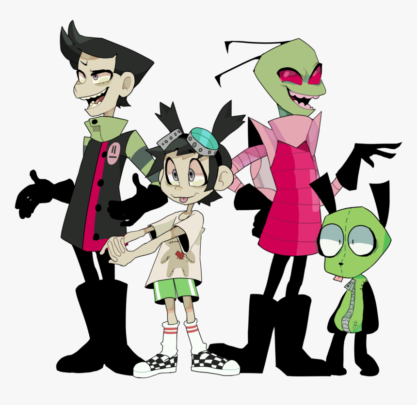 Invader Zim Gir Human - Invader Zim Swap Au, HD Png Download - kindpng.