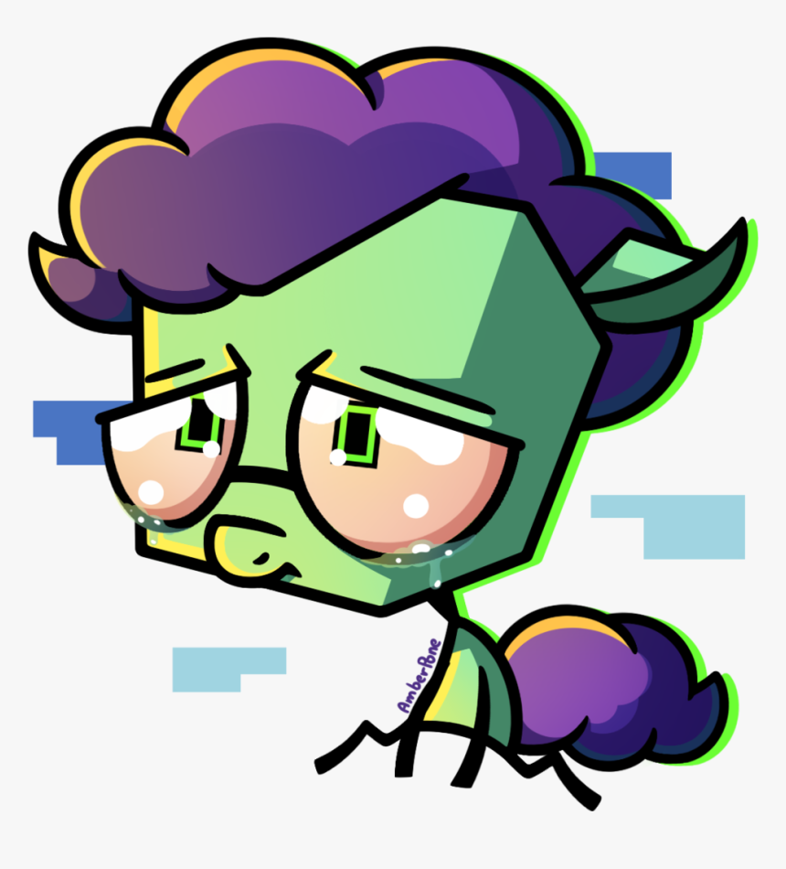 Transparent Only Clipart - Invader Zim Crying Sad, HD Png Download, Free Download