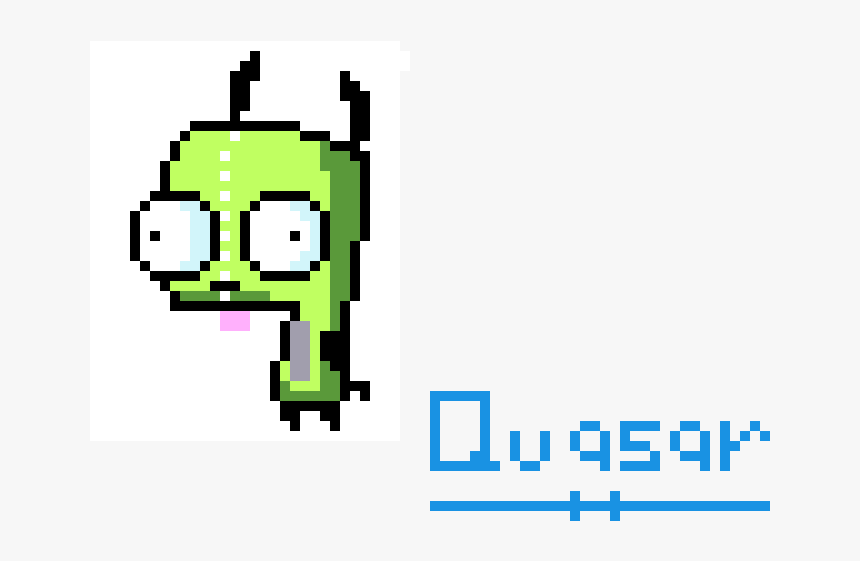 Pixel Art Gir Invader Zim, HD Png Download, Free Download