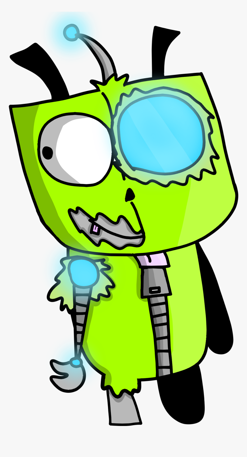 Old Drawing Of Gir From Invader Zim, HD Png Download, Free Download