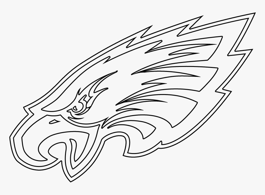 Philadelphia Eagles Logo Coloring Page, HD Png Download, Free Download