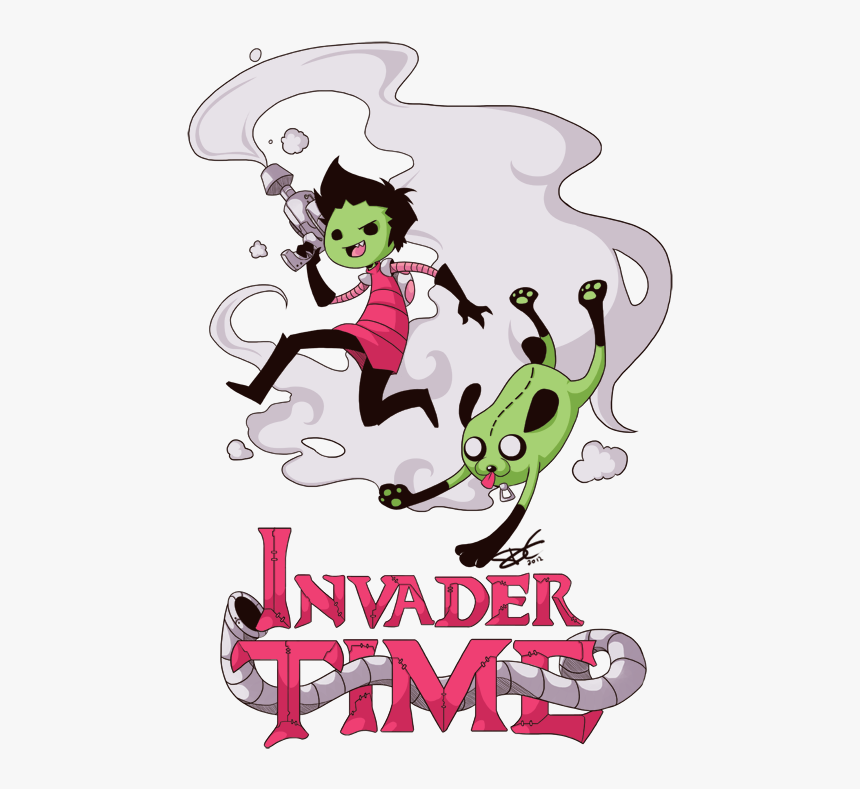 Invader Time - Invader Zim Adventure Time, HD Png Download, Free Download