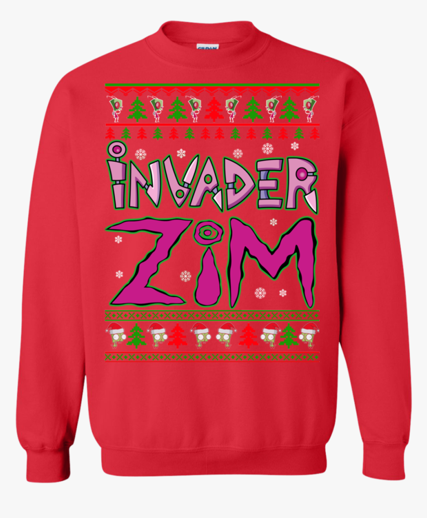 Invader Zim Ugly Christmas Sweater, Long Sleeve, Shirt - Long-sleeved T-shirt, HD Png Download, Free Download