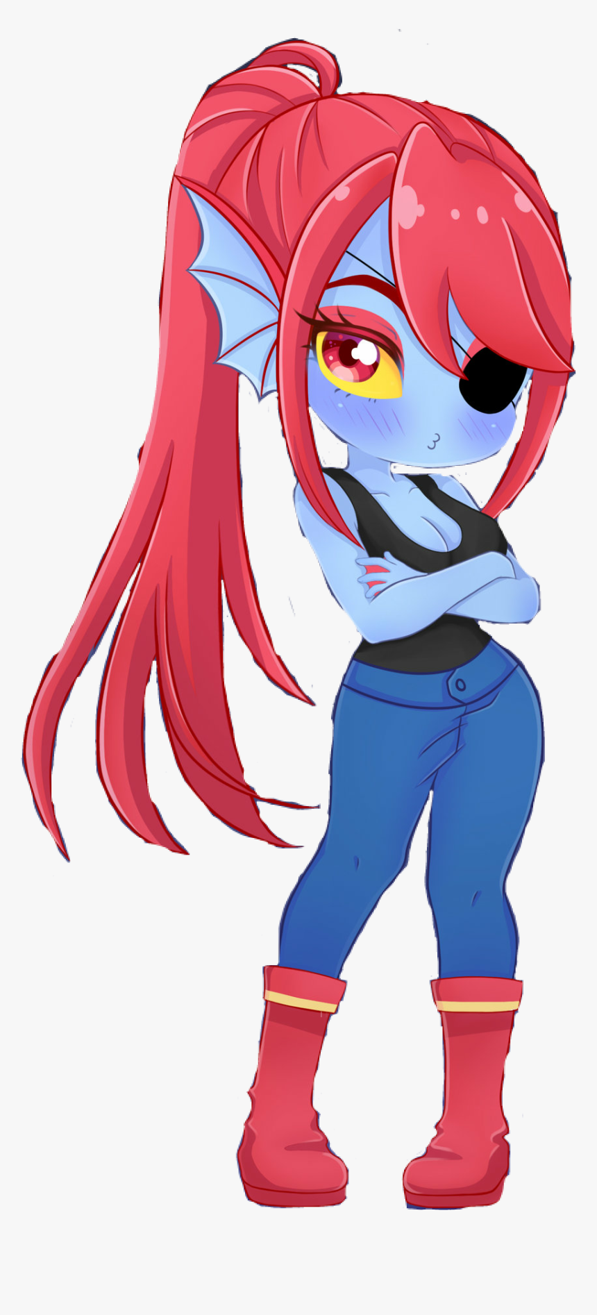 #freetoedit #undyne #undertale #kawaii - Fanart Kawaii Undertale Undyne, HD Png Download, Free Download