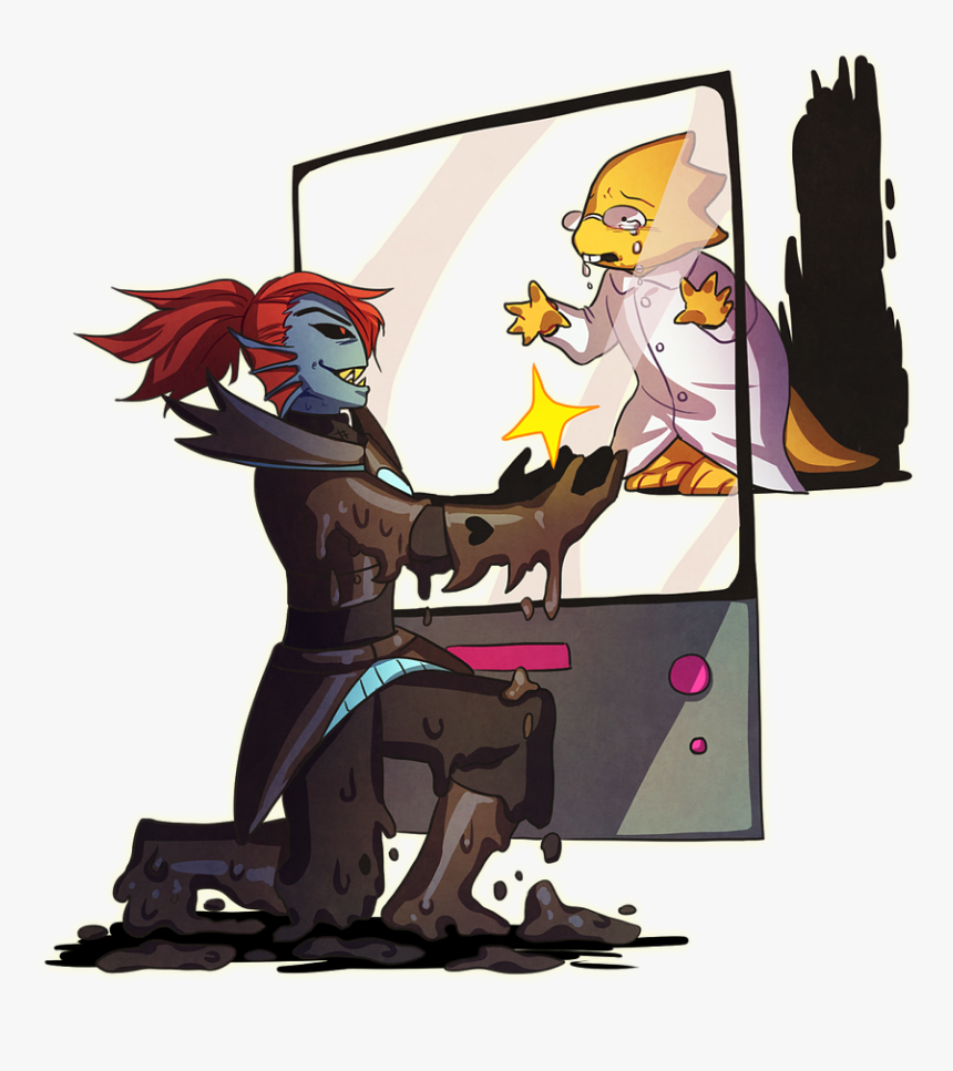 Undyne Proposes To Alphys, HD Png Download, Free Download