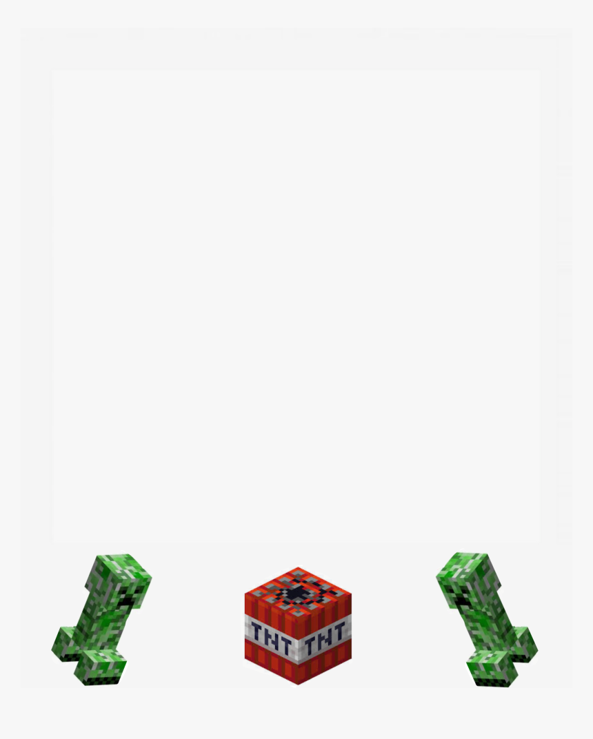 Minecraft Creeper Polaroid - Art, HD Png Download, Free Download