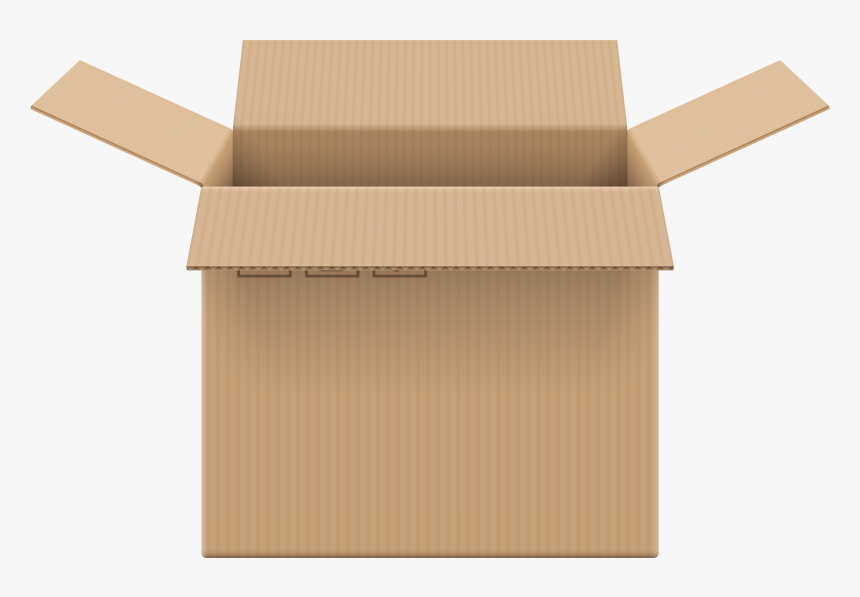 Cardboard Box Open Png Clip Art - Cardboard Box Open Png, Transparent Png, Free Download
