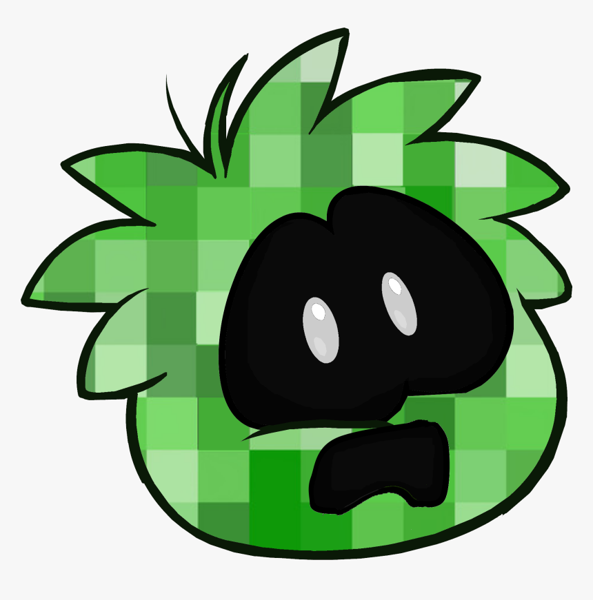 Creeper Animado Png - Club Penguin Puffle Rosa, Transparent Png, Free Download