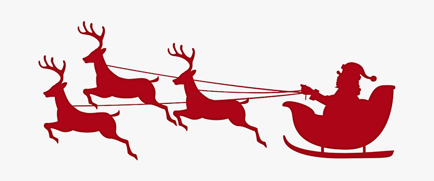Santa Claus Christmas Desktop Wallpaper Clip Art - Santa Sleigh No Background, HD Png Download, Free Download