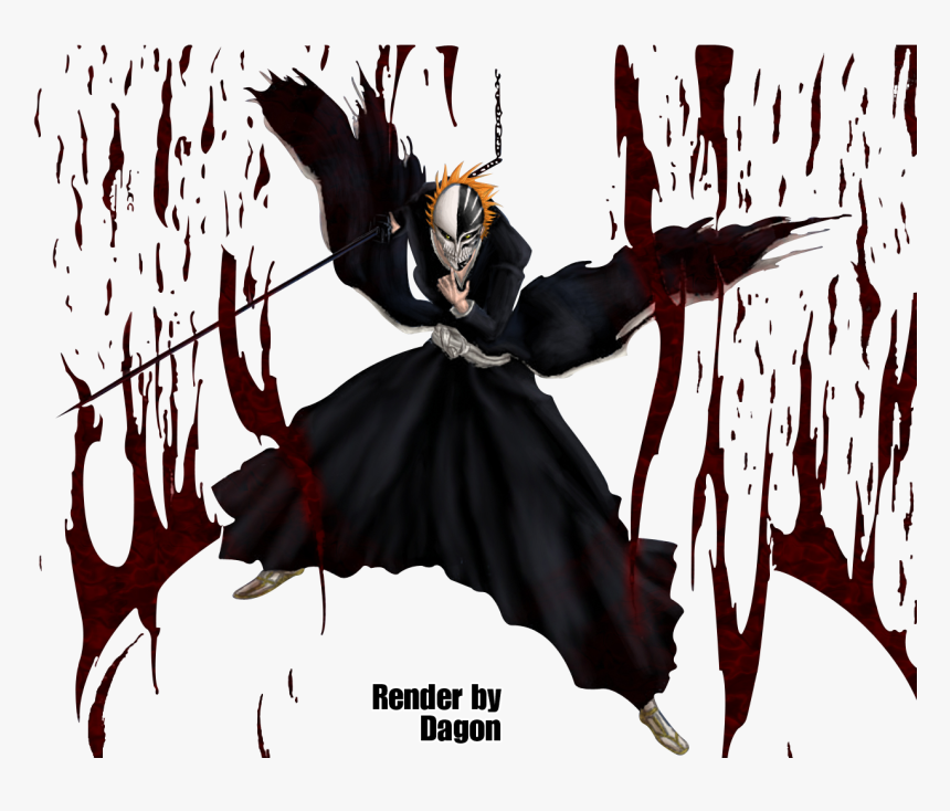 Vizard Ichigo Wallpaper - Bleach Ichigo Bankai, HD Png Download, Free Download