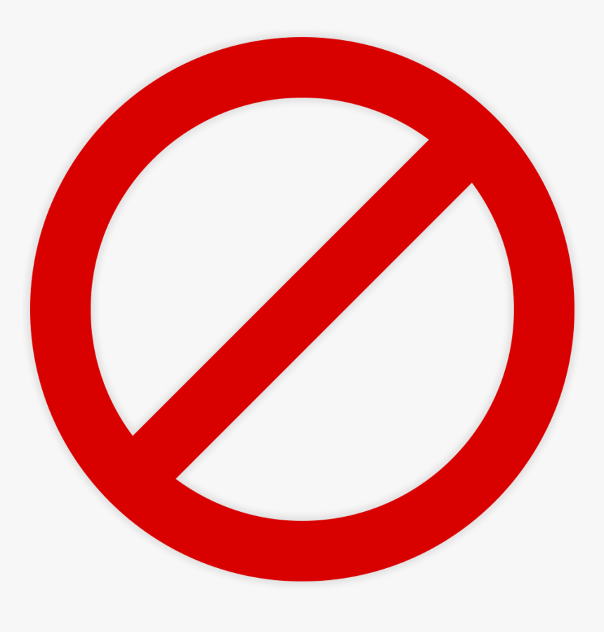 No Symbol Slash Clip Art - Stop Symbol Clipart, HD Png Download, Free Download