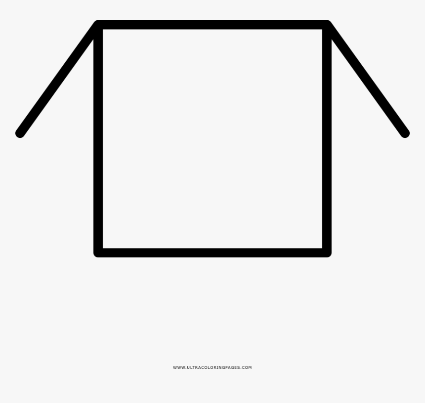 Open Box Coloring Page, HD Png Download, Free Download
