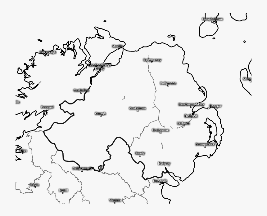 Model Charts For Northern Ireland - Map, HD Png Download, Free Download