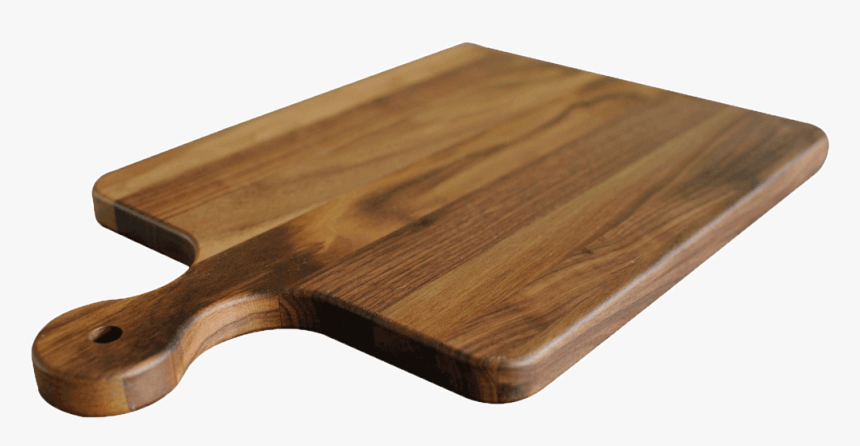 10 X 16 Walnut Cutting Board And Pizza Paddle With - Charcuterie Board With Handle, HD Png Download, Free Download