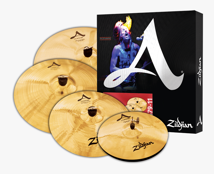 Demo Open Box A Custom Cymbal Set - Zildjian A Custom Cymbal Pack, HD Png Download, Free Download