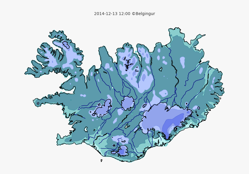 Iceland Map Outline Png, Transparent Png, Free Download