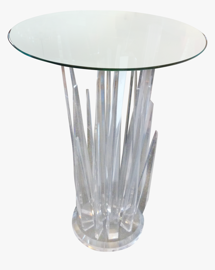 Bar Table Png -lucite Console Table Glass Coffee Table - Crystal Coffee Table Png, Transparent Png, Free Download