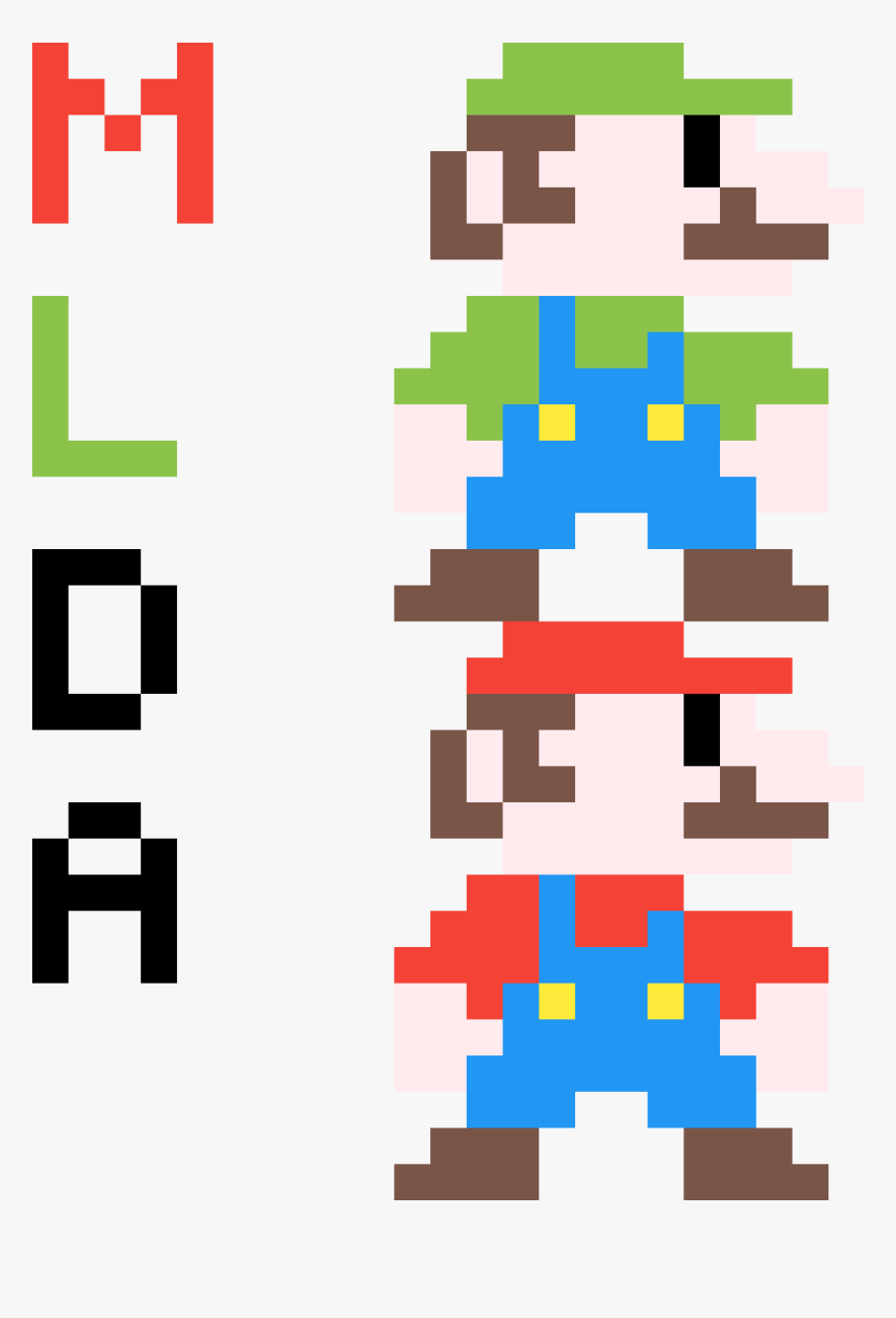 Mario And Luigi"s Dumb Adventures - Mario Pixel Art Animation, HD Png Download, Free Download