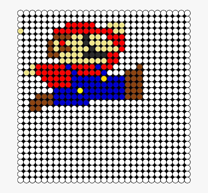 8 Bit Mario Perler Bead Pattern / Bead Sprite - Wolverine Perler Beads, HD Png Download, Free Download