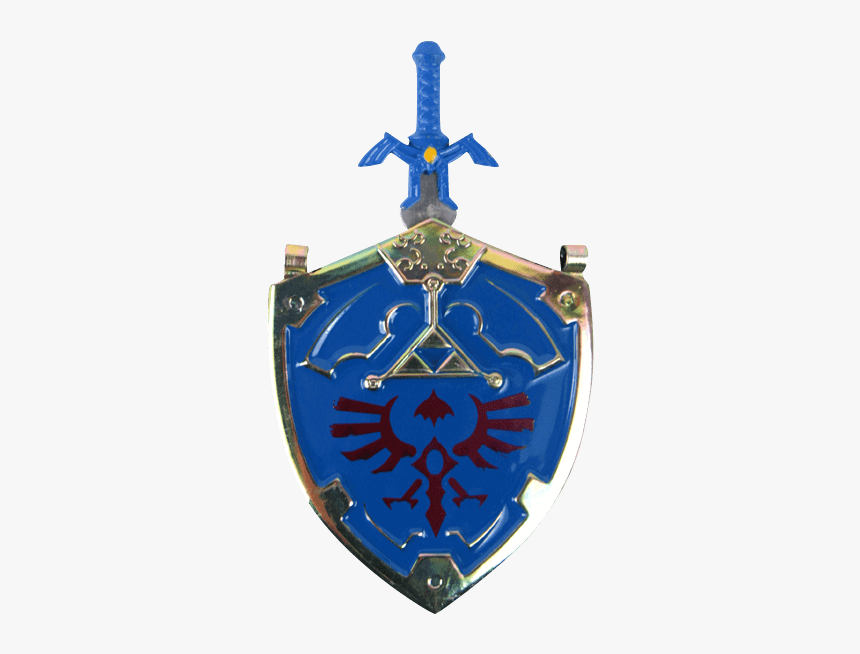 Blue Master Sword And Shield Necklace - The Legend Of Zelda, HD Png Download, Free Download