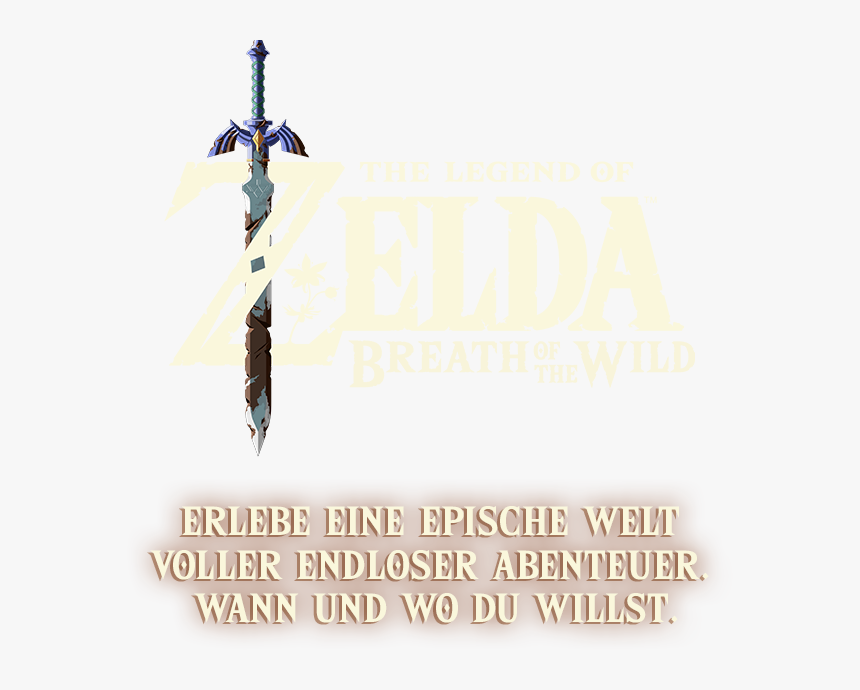 Legend Of Zelda Breath Of The Wild Master Sword , Png - 塞 尔 达 大师 剑, Transparent Png, Free Download