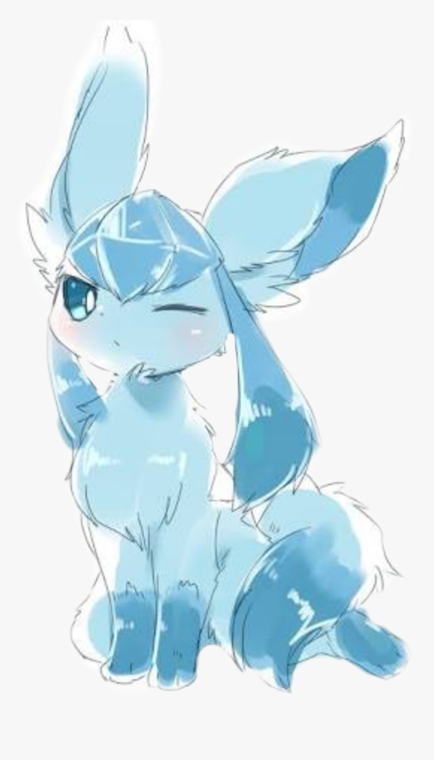 #glaceon #pokemon #cute - Cute Glaceon, HD Png Download, Free Download