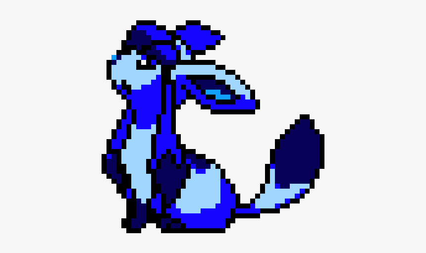 Pokemon Glaceom Pixel Art, HD Png Download, Free Download