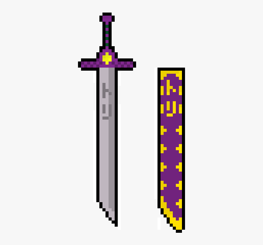 Katana Sword Pixel Art, HD Png Download - kindpng.