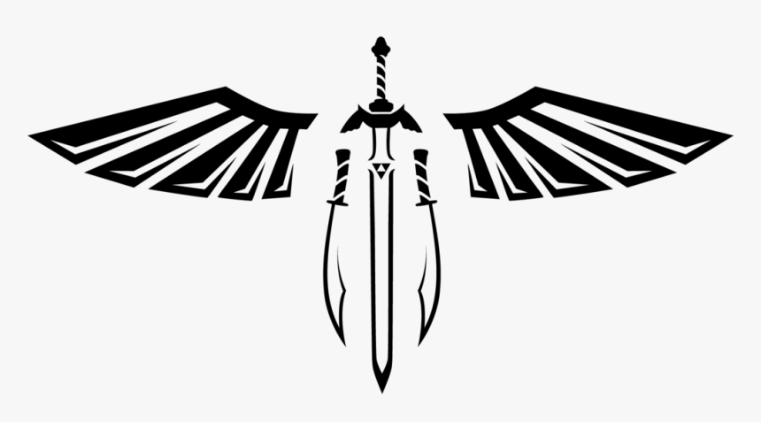 Transparent Tribal Tattoo Png - Sword And Wings Png, Png Download, Free Download