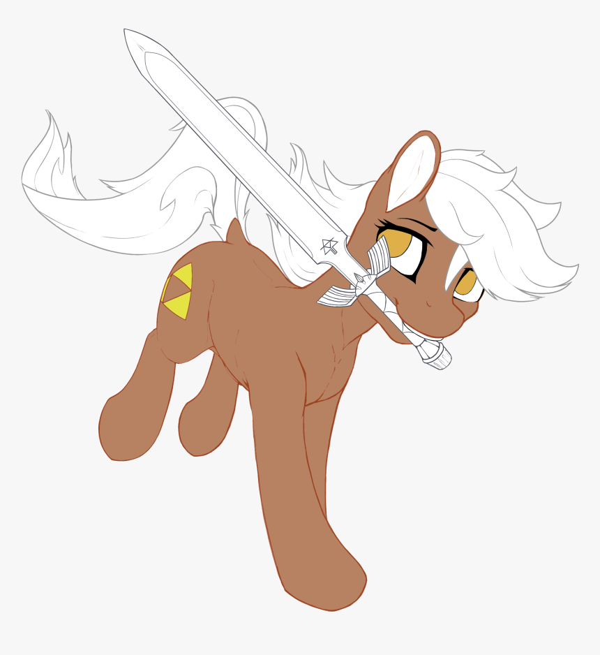 Earth Pony, Epona, Female, Mare, Master Sword, Mouth - Cartoon, HD Png Download, Free Download
