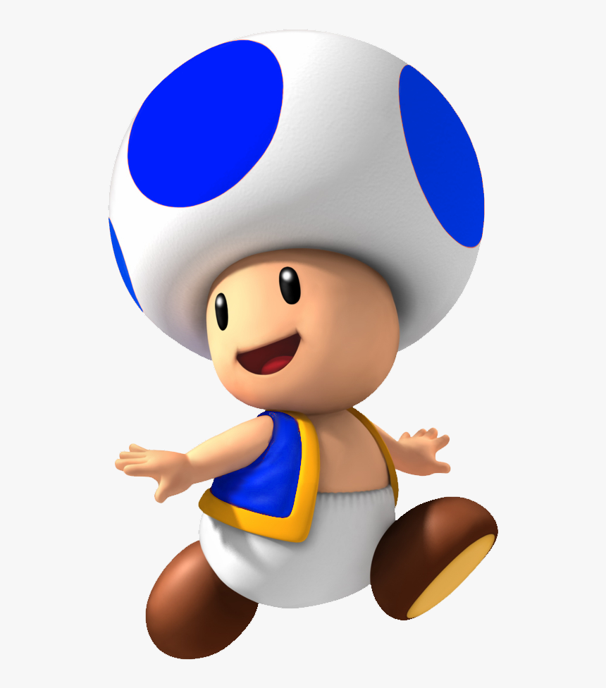 Blue Toad Png - Blue Toad Mario Bros, Transparent Png, Free Download