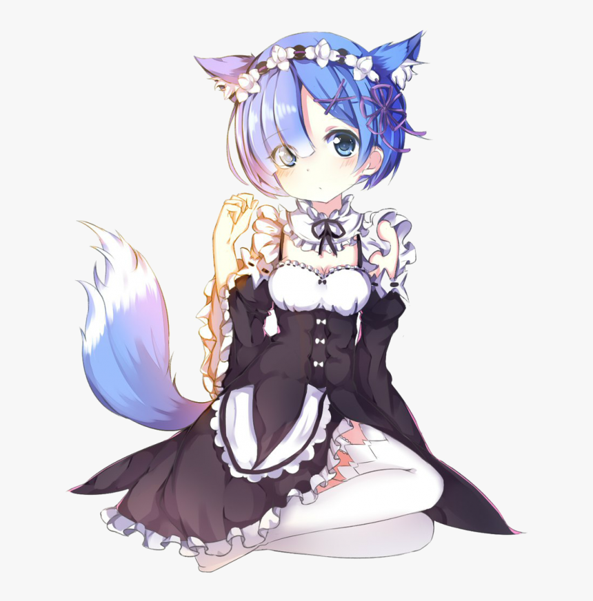 #rem #anime #re - Re Zero Rem Dog, HD Png Download, Free Download