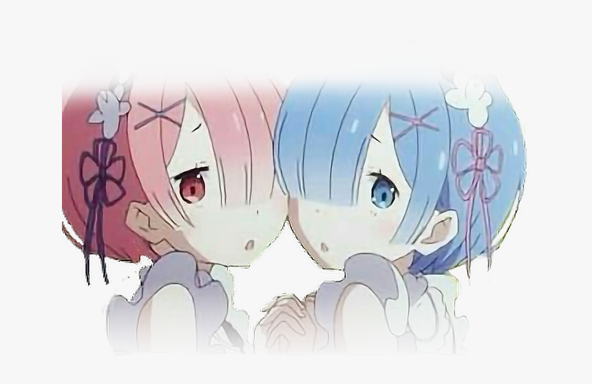 Zero #rem #ram #anime - Ram Anime Rem Re Zero, HD Png Download, Free Download